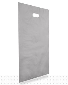 Plastic Carrier Bags LARGE Silver HD