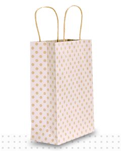 Paper Bags with Handles JUNIOR White Spots Regular