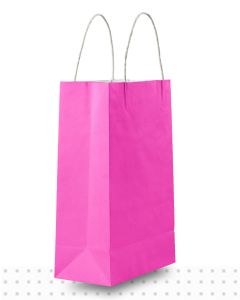 Coloured Paper Bags JUNIOR Pink Regular