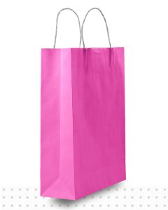 Coloured Paper Bags SMALL Pink Regular