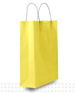Coloured Paper Bags SMALL Yellow Regular