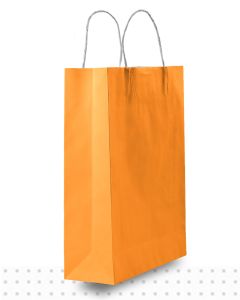 Coloured Paper Bags SMALL Orange Regular