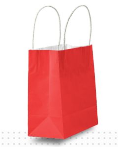 Coloured Paper Bags TODDLER Red Regular