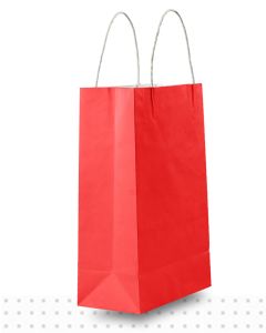 Coloured Paper Bags JUNIOR Red Regular