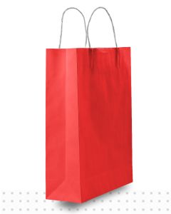 Coloured Paper Bags SMALL Red Regular