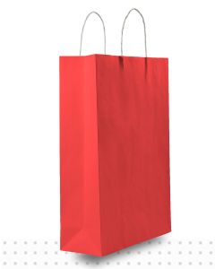 Coloured Paper Bags MIDI Red Regular