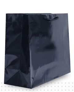 Laminated Carry Bags LARGE Gloss Black Deluxe