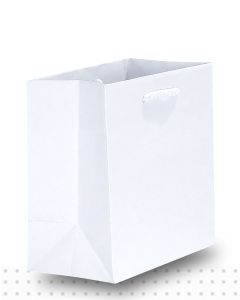 Gift Bags TINY Matte White Deluxe