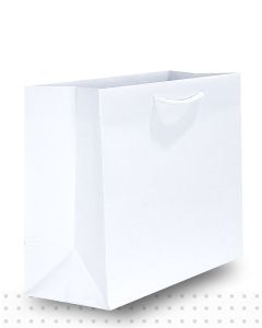 Gift Bags MEDIUM Matte White Deluxe