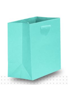 Gift Bags TINY Matte Aqua Deluxe