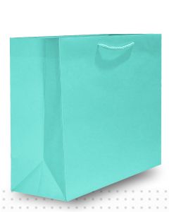 Gift Bags LARGE Matte Aqua Deluxe
