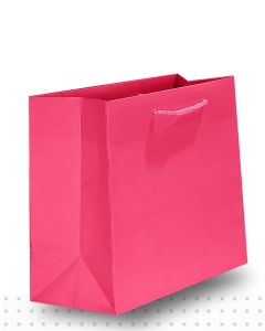 Gift Bags SMALL Matte Hot Pink Deluxe