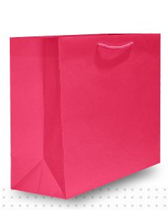 Gift Bags LARGE Matte Hot Pink Deluxe