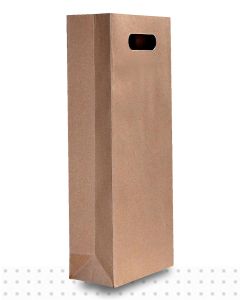 Wine Bags DBLE Brown DieCut