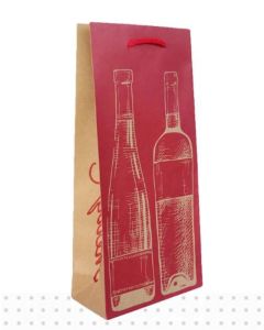 Christmas Double Wine Paper Bag